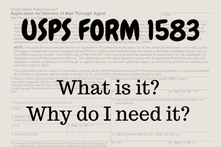 USPS Form 1583 Title
