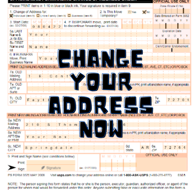usps change of address